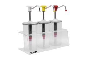 SARO Dispenser
model PLX-R-BK-1650 ml