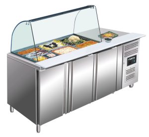 SARO Cooling Table with glass top
model GN 3100 TNS