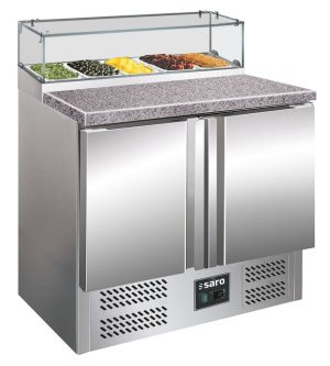 SARO Pizza preparation table with glass top
model PS 200 G