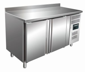 SARO cooling table with 2 doors and upstand,
model SNACK 2200 TN