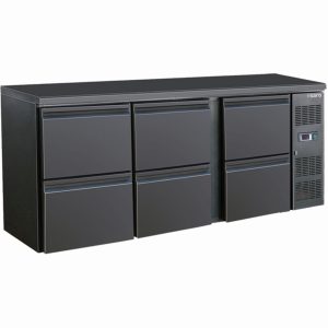 SARO Bar Cooler with 3 x 2 drawers,
model BC 3100-S6