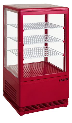 SARO Mini Refrigerated Showcase Ventilated Cooling
model SC 70 red