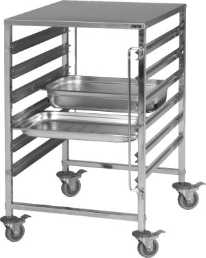 SARO Trolley with stainless steel working top
model NOEL