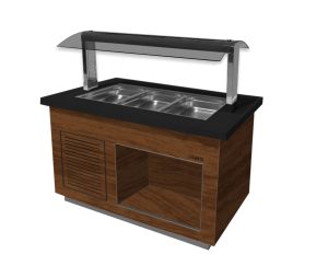 SARO Salatbar
model PREMIUM LINE- SB-K 130 walnut