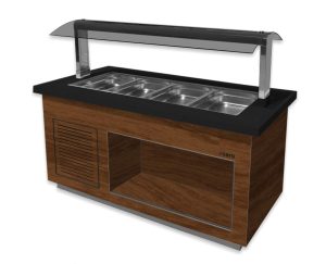 SARO Hot buffet
model PREMIUM LINE SB-H 170 walnut