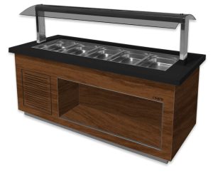 SARO Hot buffet
model PREMIUM LINE SB-H 200 walnut