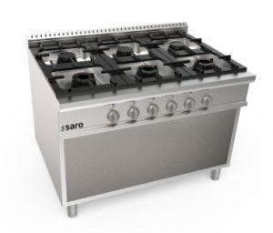 SARO Gas stove open substructure 6 burners LQ
model LQ / CUG6BA