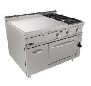 SARO Hot plate stove gas oven + 2 burners + door LQ
model LQ / TPG6LO
