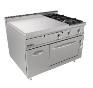SARO Hot plate stove electric oven + 2 burners + door LQ
model LQ / TPG6LE