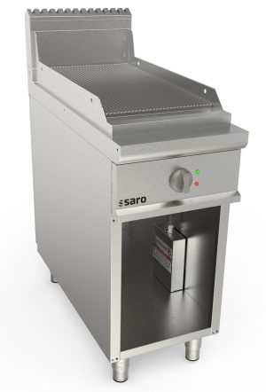 SARO Electric griddle plate with open stand
model LQ / FTE2BAR