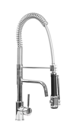 SARO Single-hole Pre-rinse spray black with faucet
model VALENTINA