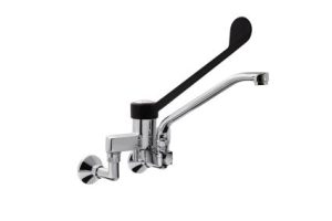 SARO 2-hole wall-mounted faucet with swivel lever 
model EDDA