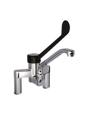 SARO 2-hole faucet with swivel lever, black 
model TESS