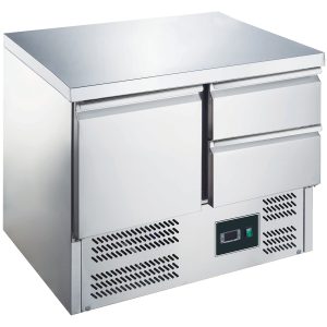 SARO Cooling table with door and drawers,
model ES 901 S/S TOP 1/2