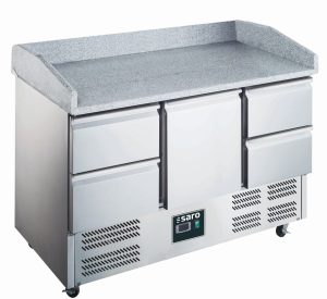 SARO Pizza preparation table with glass top
model ES 903 PZ 1/4