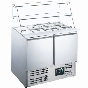 SARO Saladette with glass top
model ES 900 G