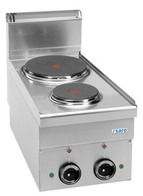 SARO electric stove, 2 hotplates, 600 Line countertop
model E26