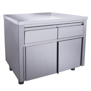 SARO Sliding door cabinet - 2 drawers 1000X700mm