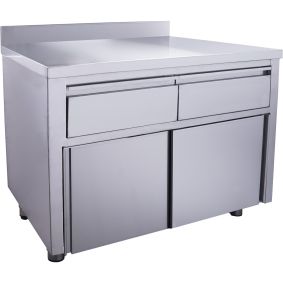 SARO Sliding door cabinet - 2 drawers 1200X700mm with upstand