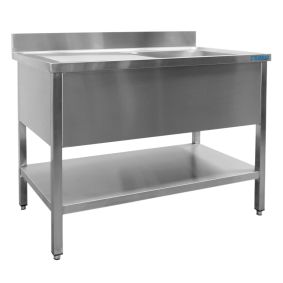 SARO Sink with 1 basin, right - 700 mm depth, 2000mm