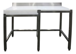 SARO Dismantling table with chopping block with upstand 1800x600