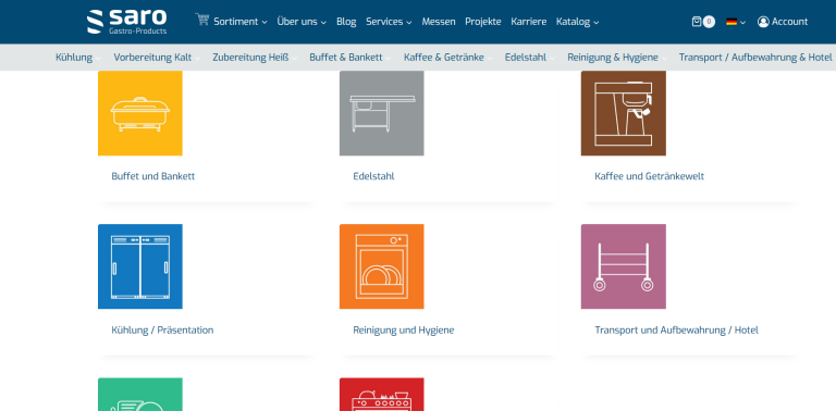The new Saro online store: more modern, faster, more powerful