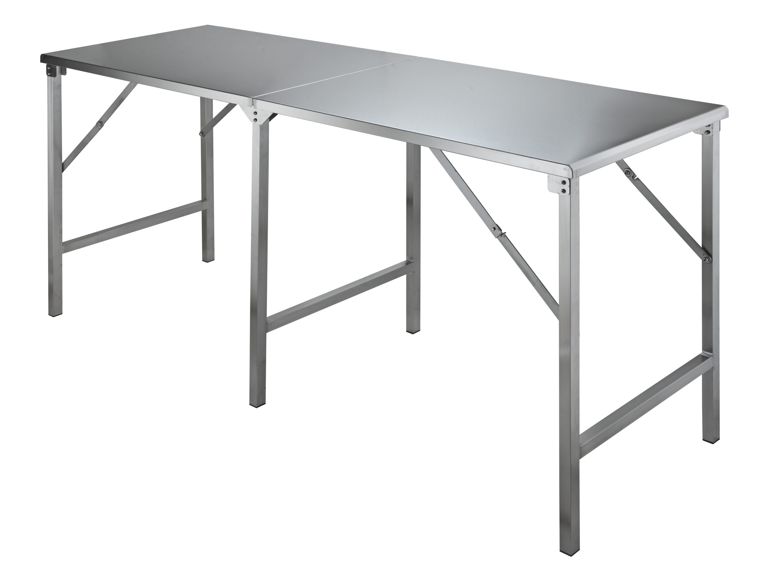 SARO Stainless steel folding table model CAPELLA